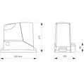 RB400BDKCE sada pro posuvnou bránu do 400kg